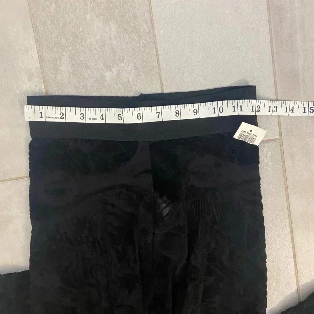 NWT Jean Paul Gaultier Maille Vintage 90's Velvet Evil Eye Leggings Black Size M